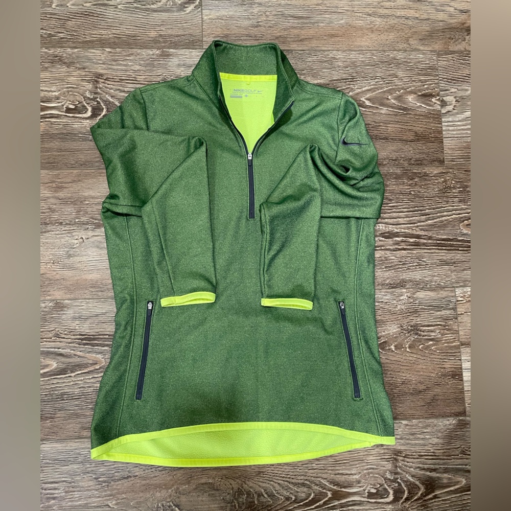 NWOT Nike Golf Fleece Lined Half Zip Pullover Women’s Large- St. Patty’s